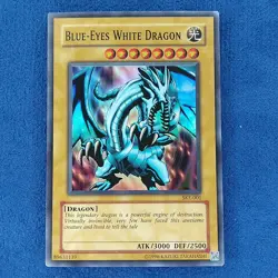 Yu-Gi-Oh! Blue-Eyes White Dragon SKE-001 - Lightly Played 1996 - Image 1