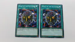 2x MASK OF THE ACCURSED SBAD-EN042 1ST EDITION COMMON YUGIOH NM / UNPLAYED - Image 1