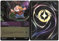 Disney Lorcana TCG Happy - Joyful Adventurer 43/204 Foil Wilds Unknown - Image 3