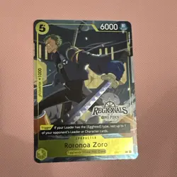 One Piece Card Game-Roronoa Zoro Op07-113 Regionals 26-27 Promo foil mint - Image 1