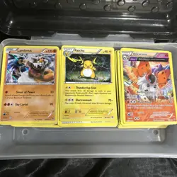 Pokemon TCG Bulk Mixed Card Lot 2009-2016 Cards Mostly Common Some Holo&Reverse - Image 1