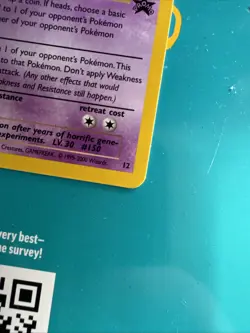Pokemon Mewtwo TCG Card 12/53 WOTC Promo - Image 5