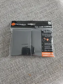 TTCombat Card Sleeves Standard Size Pack Of 100 - Black - Image 1