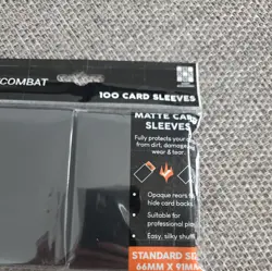 TTCombat Card Sleeves Standard Size Pack Of 100 - Black - Image 2