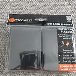 TTCombat Card Sleeves Standard Size Pack Of 100 - Black - Image 3