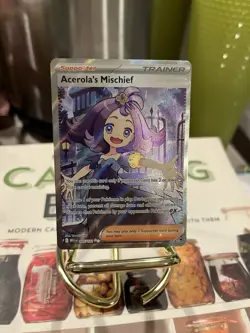 Pokemon Acerola's Mischief Full Art Mega Evolution Pokemon Card 165/132 - Image 1