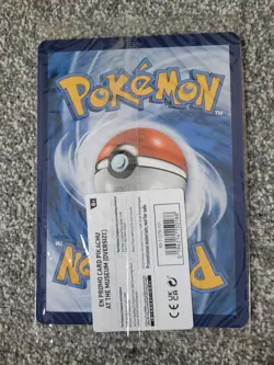 Pokemon x Natural History Museum Pikachu Jumbo Promo Card and Plush, Brand New - Image 5