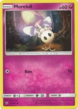 Morelull 97/147 Common - Pokemon Sun & Moon Burning Shadows Card - Image 1