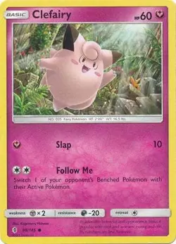 Clefairy 88/145 Common - Pokemon Sun & Moon Guardians Rising Card - Image 1