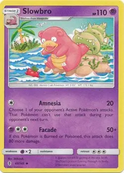 Slowbro 49/145 Uncommon - Pokemon Sun & Moon Guardians Rising Card - Image 1