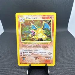 Base Set (Unlimited) Charizard #4/102 Pokemon Card - Image 1
