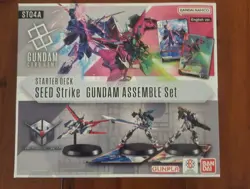 BANDAI Gundam Card Game Starter Deck Gundam Assemble Set SEED Strike ST04A New - Image 1