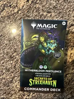 MTG Witherbloom Pestilence Commander Deck Strixhaven Sealed 100 Cards - Image 1