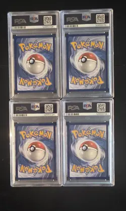 Pokemon TCG PSA Card Lot/Team Rocket Meowth/lot Of 4 - Image 2