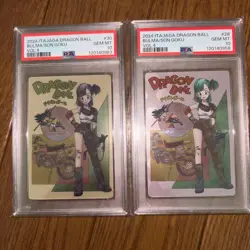 PSA 10 Bulma Son Goku 4-28 4-30 Dragon Ball Card Itajaga Vol.4 Japanese - Image 1