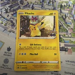 Pikachu SWSH234 SWSH: Sword & Shield Pokemon Go Promo Card Holo - Image 1