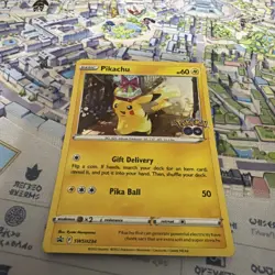 Pikachu SWSH234 SWSH: Sword & Shield Pokemon Go Promo Card Holo - Image 3