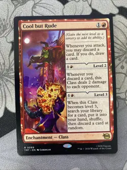 MTG Cool but Rude Teenage Muntant Ninja Turtles Rare Enchantment Class NM - Image 1
