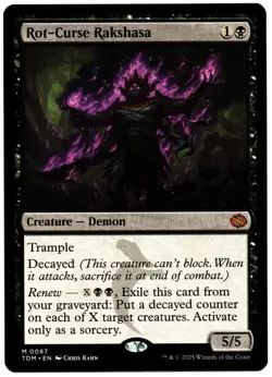 Rot-Curse Rakshasa #0087 (TDM) Tarkir: Dragonstorm Mythic MTG - Image 1