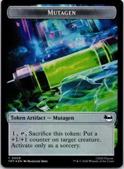 Ninja // Mutagen Double-Sided Token 5 // 9 Teenage Mutant Ninja Turtles Foil NM - Image 1