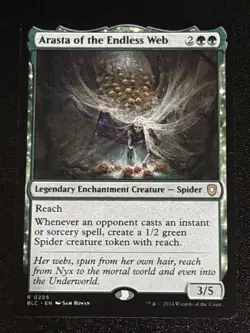 MTG Commander: Bloomburrow Arasta of the Endless Web 0205 NM Rare - Image 1