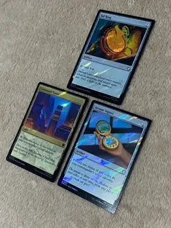 MTG - Sol Ring, Arcane Signet, Command Tower SURGE FOIL - LP - Commander Staples - Image 1