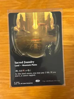 Sacred Foundry - Edge of Eternities EOE - MTG Borderless - Image 1