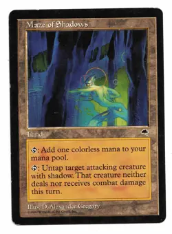 Magic the Gathering MTG Card: Maze Of Shadows Tempest 1997! EX - Image 1