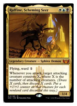 Raffine, Scheming Seer 213 Mythic Streets of New Capenna NM - Image 1