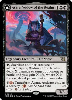 Ayara, Widow of the Realm (R) #90 March of the Machine MTG NM - Image 1
