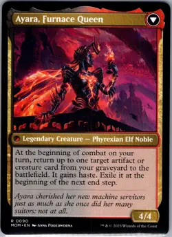 Ayara, Widow of the Realm (R) #90 March of the Machine MTG NM - Image 2