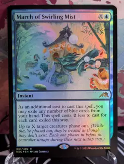 [NM] -Foil- March Of Swirling Mist | MTG Kamigawa: Neon Dynasty | Pack Fresh - Image 1