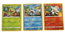 Scorbunny Grookey Sobble BLACK STAR PROMO set! 2020 Pokemon SWSH071 070 SWSH073 - Image 1