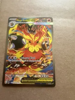 Mega Emboar EX 273/217 Evolutions Secret Rare Full Art Holo HP 380 - Image 2