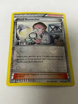 Fossil Researcher - 92/111 Furious Fists - Pokemon Reverse Holo Foil Rare Nice! - Image 1