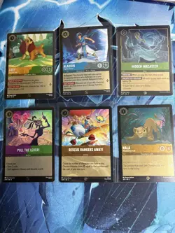 Disney Lorcana TCG Lot of 6 Promo Cards - Image 1
