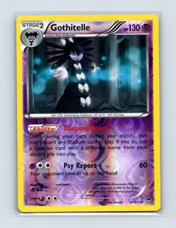 Gothitelle 41/111 Rare Furious Fists Pokemon Reverse Holo Near Mint - Image 1