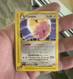 Pokemon TCG Expedition Base Set E-Card Lot 5 Clefable Chansey Meowth 2002 - Image 1