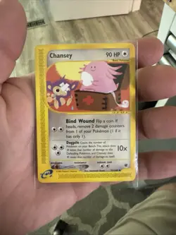 Pokemon TCG Expedition Base Set E-Card Lot 5 Clefable Chansey Meowth 2002 - Image 4