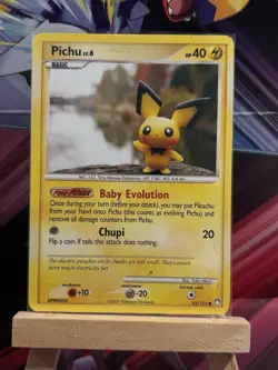 Pokemon- Pichu 93/123 - Mysterious Treasures Non Holo - MP (SEE 3RD PHOTO) - Image 1