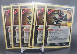 6 Greninja Gold Star Sword & Shield Promo Cards SWSH144 Holo - Image 1