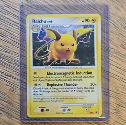 Pokemon Raichu DP21 Diamond and Pearl Promo Holo LP - Image 1