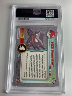 2000 Topps Pokemon #93 Haunter Silver Foil Series 2 PSA 9 MINT - Image 2