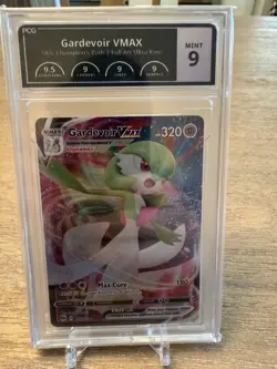PCG Mint 9 2020 Pokemon SWSH Full Art Gardevoir VMAX Champion’s Path #017 - Image 1