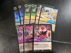 Disney Lorcana Reign of Jafar League Play OP FOIL PROMO Cards Set of 9 - Image 1
