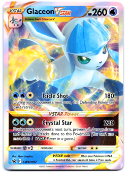 Pokemon TCG Glaceon VStar SWSH197 Promo NM - Image 1