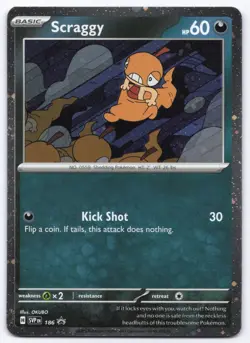 Pokemon TCG Scraggy 186 Scarlet & Violet Promos Cosmo NM - Image 1