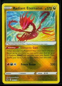 Pokemon RADIANT ETERNATUS 105/159 - Crown Zenith - RARE HOLO - - MINT - Image 1