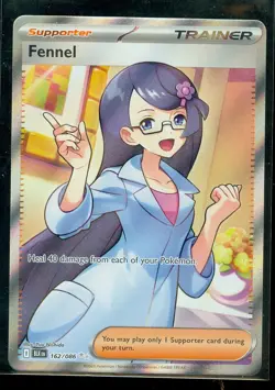 Pokemon FENNEL 162/086 - Black Bolt - RARE FULL ART - MINT - Image 1