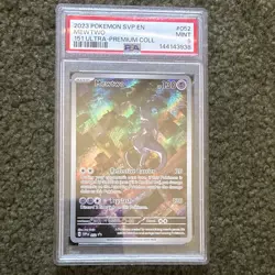Pokemon TCG 2023 SVP Scarlet & Violet Promo Mewtwo 052 Holo PSA 9 EN - Image 1